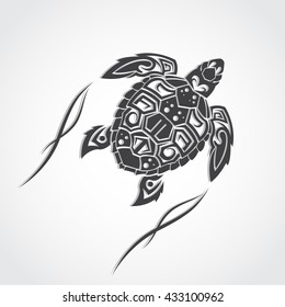 Turtle in a tribal.