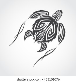 Turtle in a tribal.