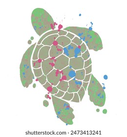 turtle tshirt print pattern. fashion and more