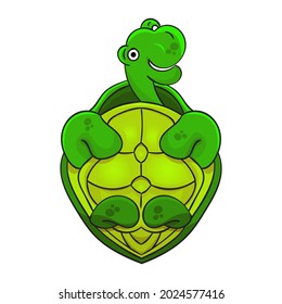 turtle vector caracter, can be used for your digital needs