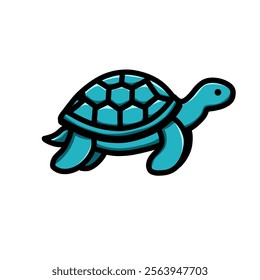 turtle vector design illustration, turtle icon, turtle logo, turtle sticker, very good as a sticker.