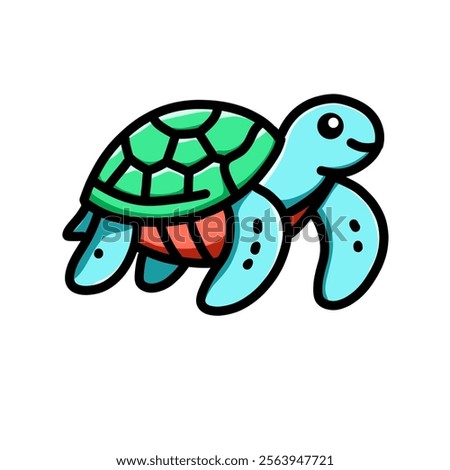 turtle vector design illustration, turtle icon, turtle logo, turtle sticker, animal design, great as a sticker.