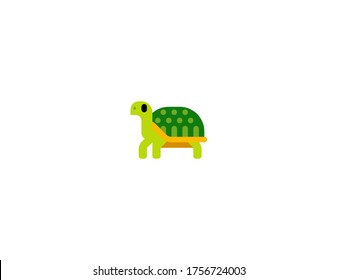 Turtle vector flat icon. Isolated Tortoise emoji illustration 