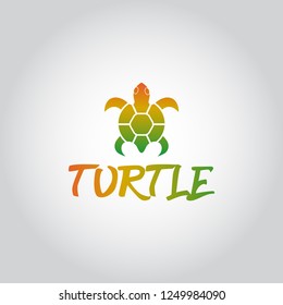 turtle vector with fun color