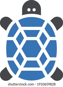 turtle vector glyph color icon