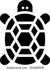 turtle vector glyph flat icon