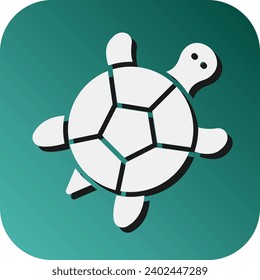 Turtle Vector Glyph Gradient Background Icon For Personal And Commercial Use.
