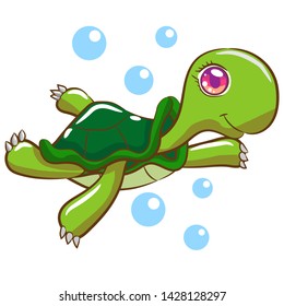 turtle vector graphic design clipart