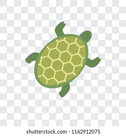 Turtle vector icon isolated on transparent background, Turtle logo concept