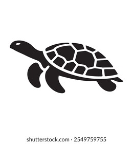 Turtle vector icon isolated on white background