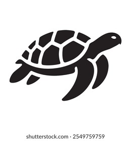 Turtle vector icon isolated on white background