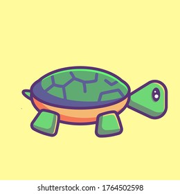 turtle vector icon. summer icon concept