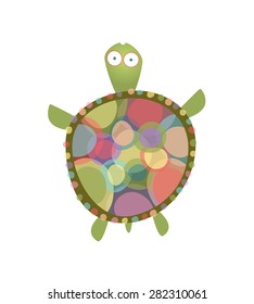 Turtle. Vector illustration.