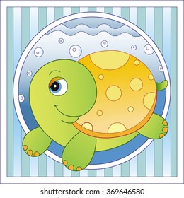 turtle. vector illustration turtle