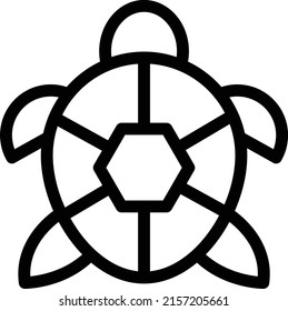 turtle Vector illustration on a transparent background. Premium quality symmbols. Thin line vector icons for concept and graphic design.