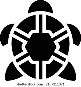 turtle Vector illustration on a transparent background. Premium quality symmbols. Glyphs vector icons for concept and graphic design. 
