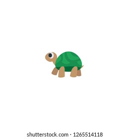 Turtle vector isolated flat icon