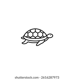 Turtle vector line icon icons design