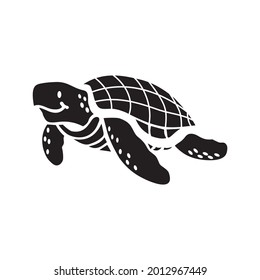 turtle vector logo, black color