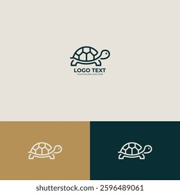 Turtle vector logo design template