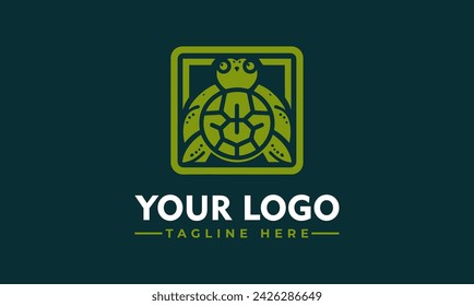 Turtle vector logo design Vintage Turtle logo vector for Business Identity