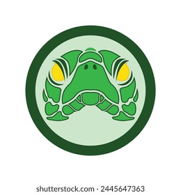 Turtle Vector Mascot Logo Illustration, Simple modren logo.