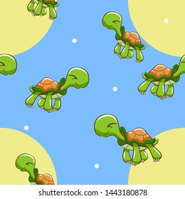 Turtle vector pattern graphic design