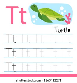 turtle worksheet vector design