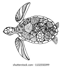 turtle zentangle