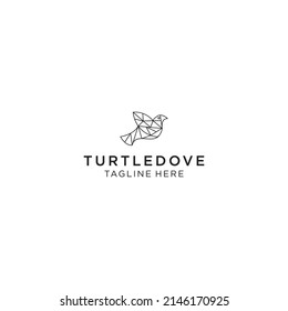 Turtledove logo icon design vector template