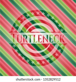 Turtleneck christmas emblem.