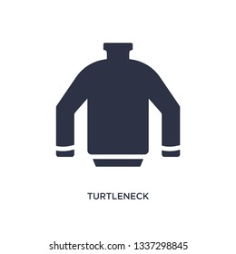turtleneck isolated icon. Simple element illustration from clothes concept. turtleneck editable logo symbol design on white background. Can be use for web and mobile.