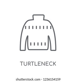 Turtleneck linear icon. Modern outline Turtleneck logo concept on white background from Clothes collection. Suitable for use on web apps, mobile apps and print media.