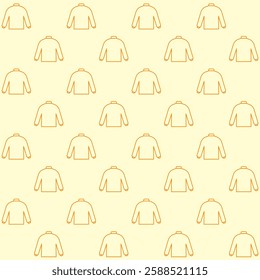 Turtleneck Outline Vector Seamless Pattern