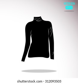 Turtleneck sweater icon