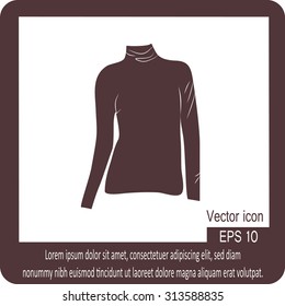 Turtleneck sweater icon