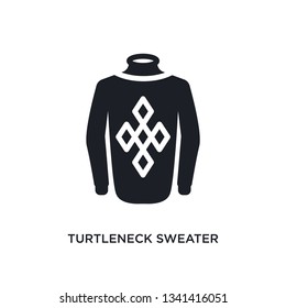 turtleneck sweater isolated icon. simple element illustration from winter concept icons. turtleneck sweater editable logo sign symbol design on white background. can be use for web and mobile