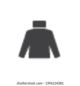 Turtleneck sweater vector icon. filled flat sign for mobile concept and web design. Roll neck sweater glyph icon. Symbol, logo illustration. Pixel perfect vector graphics