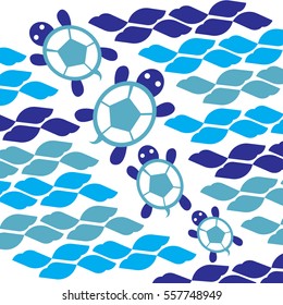 turtles ethnic pattern vector