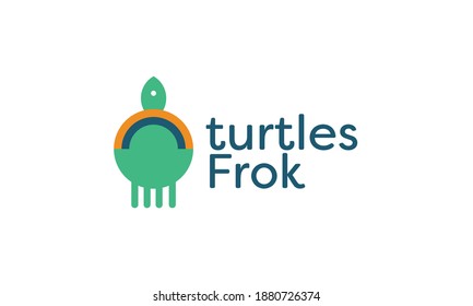 Turtles  logo design and vector template 