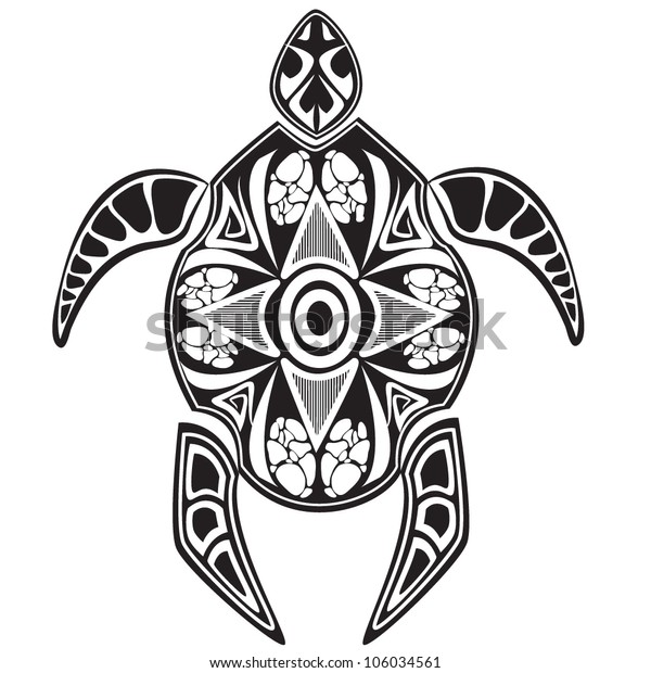 Turtles Maori Style Stock Vector (Royalty Free) 106034561