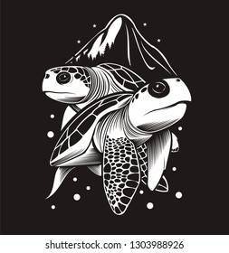 Turtles Vector Illustration