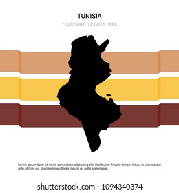 Tusania map with creative design vector 