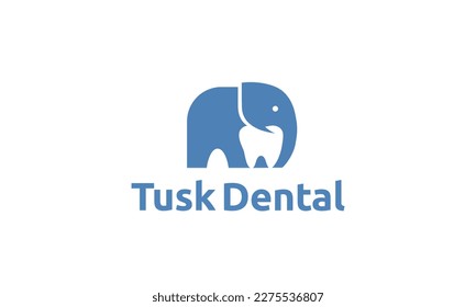 Tusk Dental Clinic Logo Tooth abstract design vector.