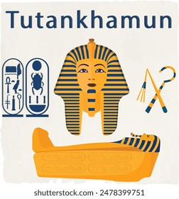 Tutankhamun coffin the famous  Egyptian king