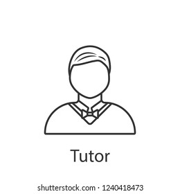 Tutor icon. Element of profession avatar icon for mobile concept and web apps. Detailed Tutor icon can be used for web and mobile