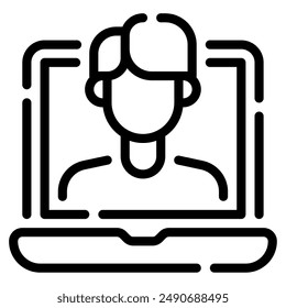 Tutor icon for web, app, infographic, etc