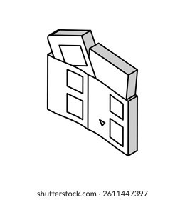 tutorial book isometric icon vector. tutorial book sign. isolated symbol illustration