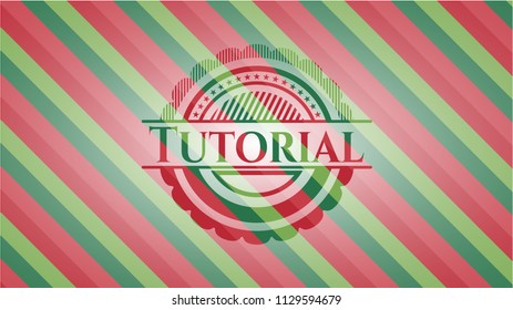 Tutorial christmas badge.