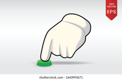 tutorial hand glove pointer button game ui